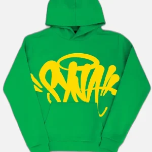 Synaworld ‘Syna Logo’ Hoodie Green | Fragment Clothing - View 2