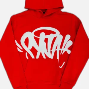 Synaworld ‘Syna Logo’ Hoodie Red | Fragment Clothing - View 2