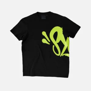 Synaworld ‘Syna Logo’ T-Shirt Black/Green | Fragment Clothing