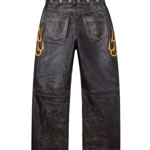 Vale Forever La Flare Leather Pants | Fragment Clothing - View 2