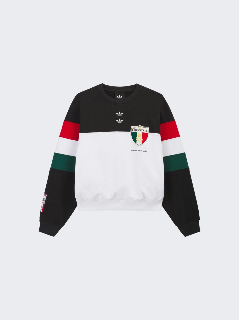 X Willy Chavarria Crewneck Sweatshirt Black And White AUTO-DRAFT | Fragment Clothing