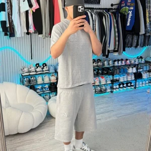 Grey None of Us Basic Tee – Essential Oversized Streetwear T-Shirt | Fragment Clothing - View 2