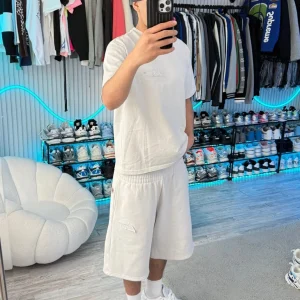 Light Grey None of Us Basic Tee – Essential Oversized Streetwear T-Shirt | Fragment Clothing - View 2