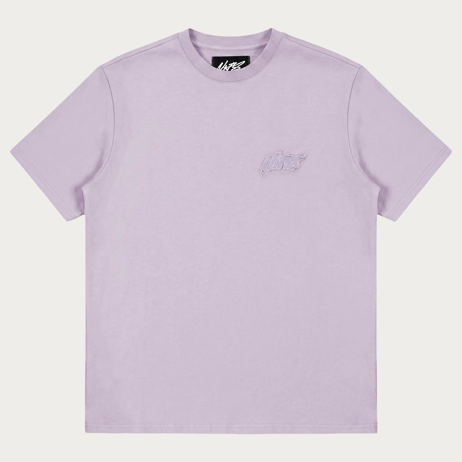 lilac-none-of-us-basic-tee-front Lilac None of Us Basic Tee – Essential Oversized Streetwear T-Shirt | Fragment Clothing