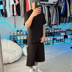 Black None of Us Basic Tee – Essential Oversized Streetwear T-Shirt | Fragment Clothing - View 2