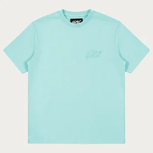 Turquoise None of Us Basic Tee – Essential Oversized Streetwear T-Shirt | Fragment Clothing