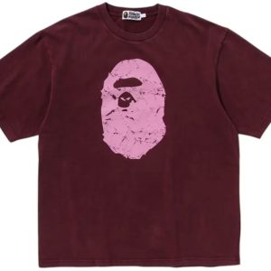 Bape Heavy Washed Ape Head Relaxed Fit Tee (2) | Fragment Clothing