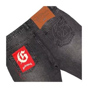 Godspeed Og Logo Flared Denim Stitched Pant (1) | Fragment Clothing