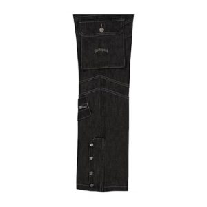 Godspeed Rockstar Flare Cargo Raw Denim Pant (1) | Fragment Clothing