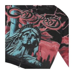 Godspeed Voltage Zip V2 Hoodie | Fragment Clothing - View 2