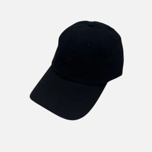 Acne Studios Black Mini Face Logo Baseball Cap | Fragment Clothing