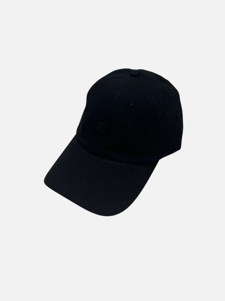 Acne Studios Black Mini Face Logo Baseball Cap Acne Studios Black Mini Face Logo Baseball Cap | Fragment Clothing