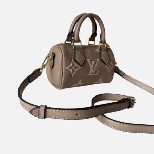 Louis Vuitton Taupe Pink Leather Mini Bag