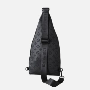 Louis Vuitton Monogram Shadow Leather Duo Sling Bag - Black