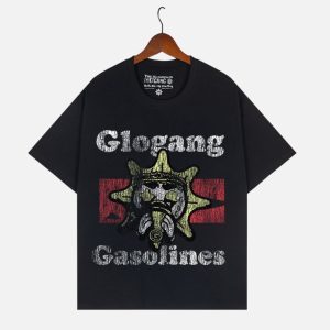 Glo Gang Vintage Gas Mask Sun Black Tee | Fragment Clothing