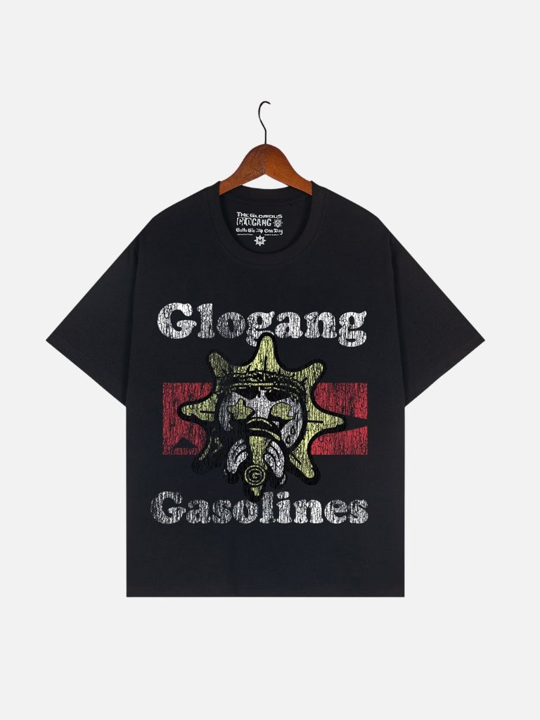 Glo Gang Vintage Gas Mask Sun Black Tee Glo Gang Vintage Gas Mask Sun Black Tee | Fragment Clothing