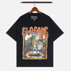 Glo Gang Graphic T-Shirt – Black | Fragment Clothing