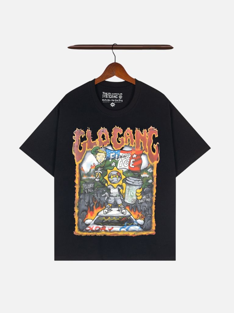 Glo Gang Graphic T-Shirt – Black Glo Gang Graphic T-Shirt – Black | Fragment Clothing