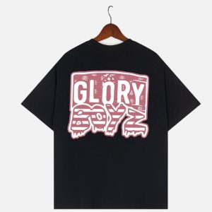 Glo Gang "Glory Boyz" Graphic T-Shirt – Black | Fragment Clothing - View 2