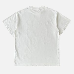Acne Studios Off-White Circle Stamp Logo T-Shirt | Fragment Clothing - View 2