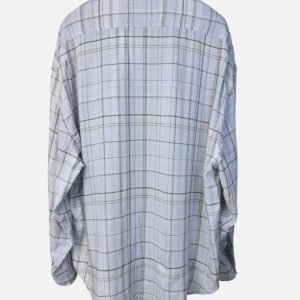 Acne Studios Light Blue Plaid Pink Bow Long Sleeve Shirt | Fragment Clothing - View 2