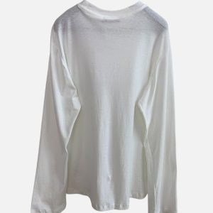 Acne Studios White Stockholm 1996 Pocket Long Sleeve T-Shirt | Fragment Clothing - View 2