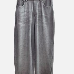 Acne Studios Grey Heathered Loose Fit Sweatpants | Fragment Clothing