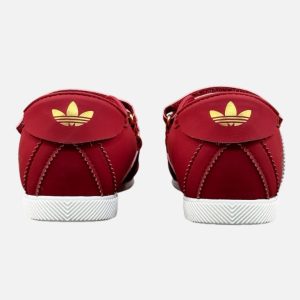 Adidas Originals Anfu Red/White Leather Triple Velcro Strap Sneakers | Fragment Clothing - View 2