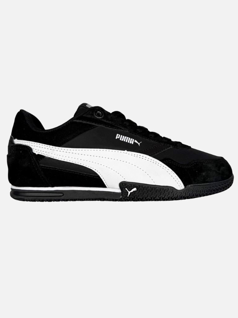 PUMA Classic Black & White Leather Low-Profile Sneakers PUMA Classic Black & White Leather Low-Profile Sneakers | Fragment Clothing