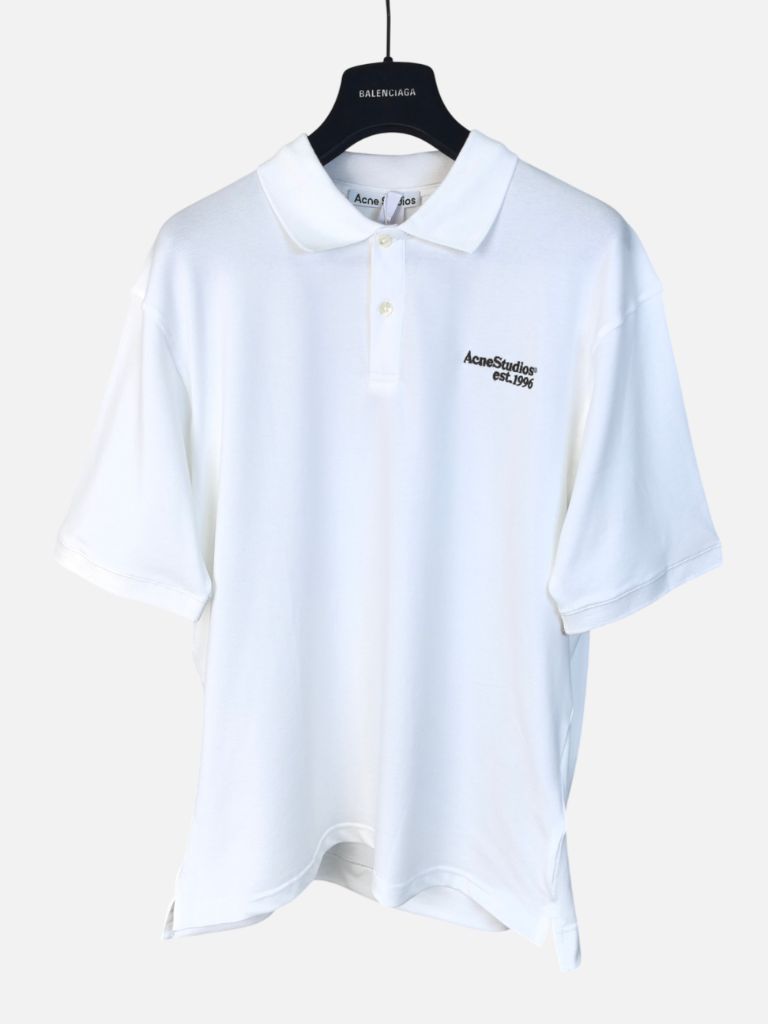 Acne Studios Off-White Est 1996 Logo Polo Shirt Acne Studios Off-White Est 1996 Logo Polo Shirt | Fragment Clothing