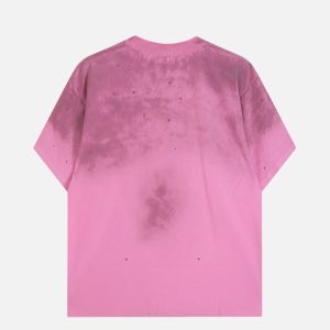 Acne Studios Pink Distressed 1996 Rhinestone T-Shirt | Fragment Clothing - View 2