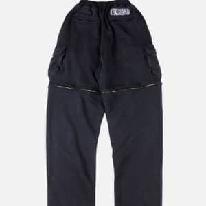 Glo Gang Cargo Sweatpants – Washed Black | Fragment Clothing - View 2