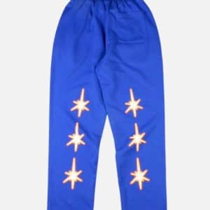 Glo Gang Graphic Print Fleece Sweatpants – Royal Blue | Fragment Clothing - View 2