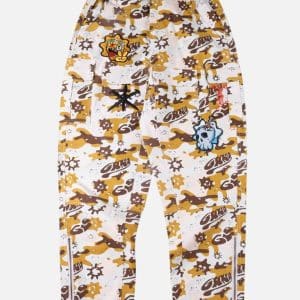 Glo Gang All-Over Sun Mascot & Logo Camo Pants | Fragment Clothing