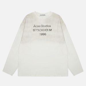 Acne Studios Off-White Stockholm 1996 Long Sleeve T-Shirt | Fragment Clothing
