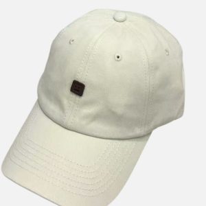 Acne Studios Cream Face Patch Baseball Cap | Fragment Clothing