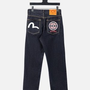 Evisu Seagull & Crest Denim Jeans – Dark In5digo | Fragment Clothing