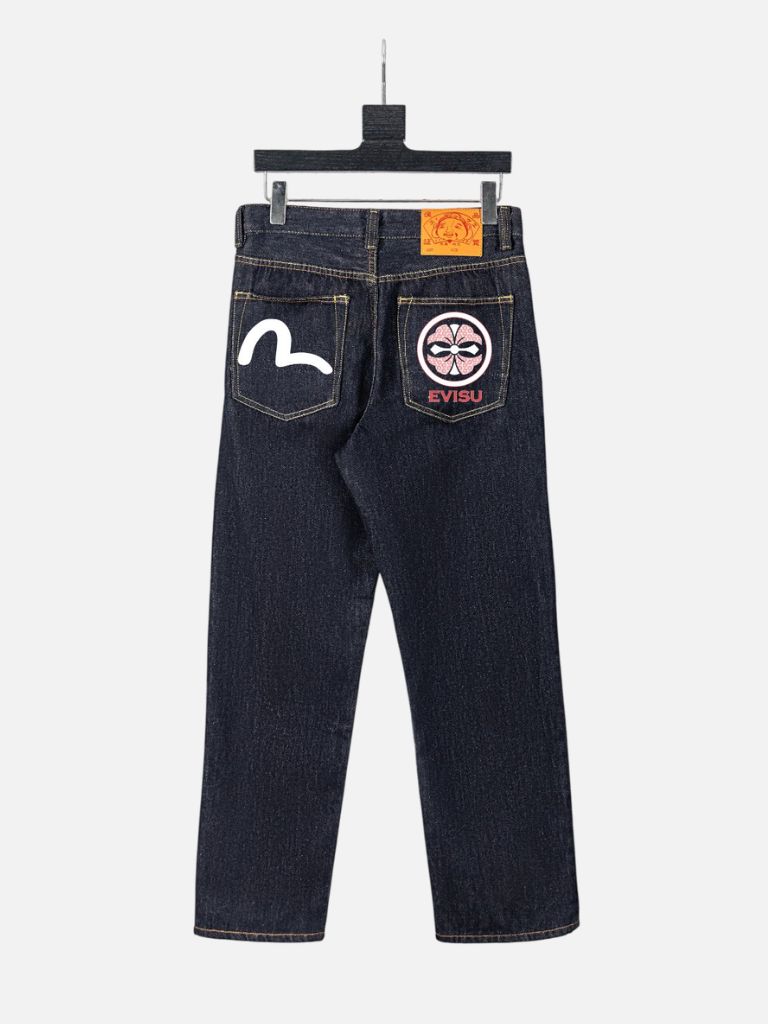 Evisu Seagull & Crest Denim Jeans – Dark Indigo Evisu Seagull & Crest Denim Jeans – Dark In5digo | Fragment Clothing