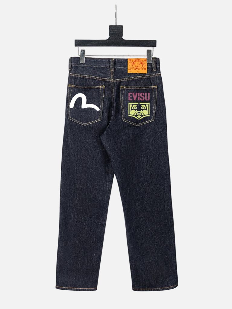 Evisu Seagull & Godhead Denim Jeans – Dark Indigo AUTO-DRAFT | Fragment Clothing