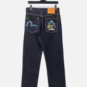 Evisu Seagull & Godhead Denim Jeans – Dark Indigo | Fragment Clothing