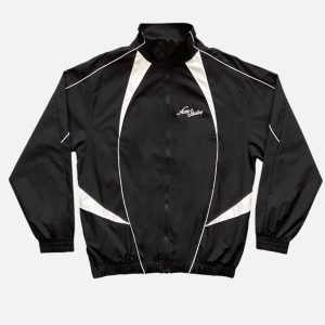 Acne Studios Black Nylon Zip-Up Track Jacket (Copy) | Fragment Clothing