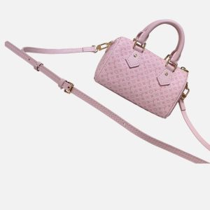 Louis Vuitton Pastel Pink Leather Speedy Bag
