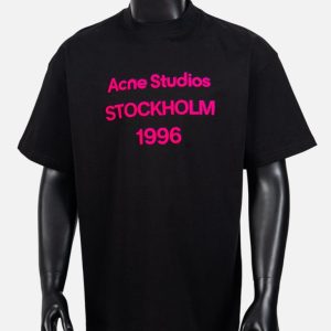 Acne Studios Black Pink Stockholm 1996 T-Shirt | Fragment Clothing