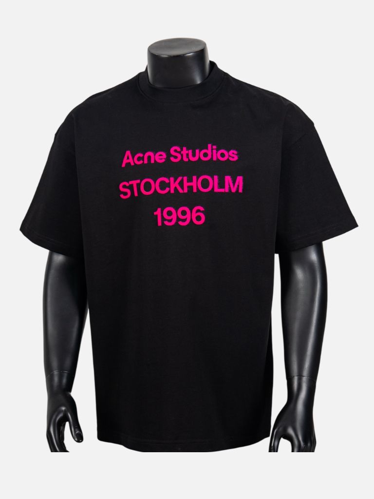 Acne Studios Black Pink Stockholm 1996 T-Shirt Acne Studios Black Pink Stockholm 1996 T-Shirt | Fragment Clothing