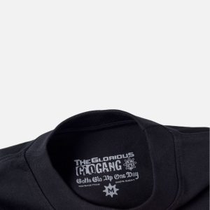 Glo Gang Graphic T-Shirt - Black | Fragment Clothing - View 2