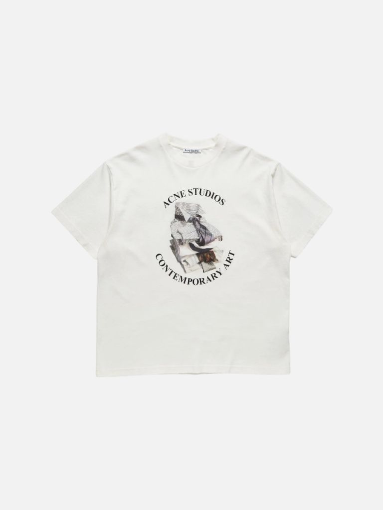 Acne Studios White Art Ties Graphic Tee Acne Studios White Art Ties Graphic Tee | Fragment Clothing