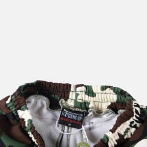 Glo Gang Graphic Camo Shorts – Woodland Camo | Fragment Clothing - View 2