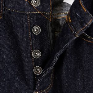 Evisu Mount Fuji & Crest Embroidered Denim Jeans – Dark Indigo | Fragment Clothing - View 2