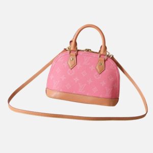 Louis Vuitton Monogram Denim Alma BB Pink Bag | Fragment Clothing