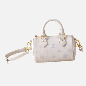Louis Vuitton Nano Speedy Monogram Empreinte White | Fragment Clothing